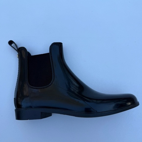 Sam Edelman Chelsea Black Tinsley Pull On Ankle Rain Boots Women's Size 11 - Picture 9 of 12